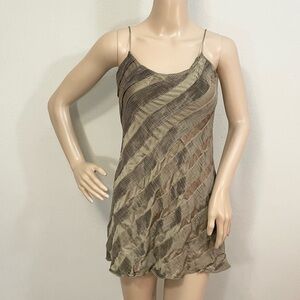 Halston Designer Oliver Silk Mini Dress